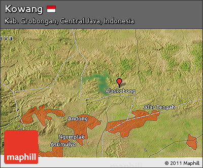 Satellite 3D Map of Kowang