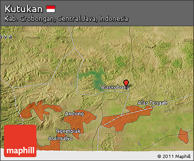 Satellite 3D Map of Kutukan