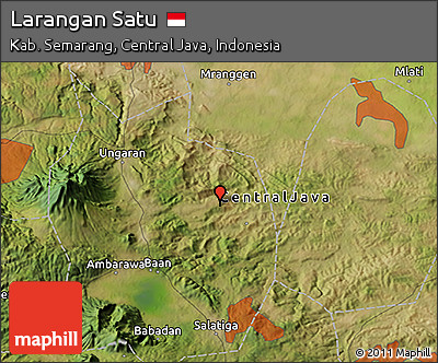 Satellite 3D Map of Larangan Satu