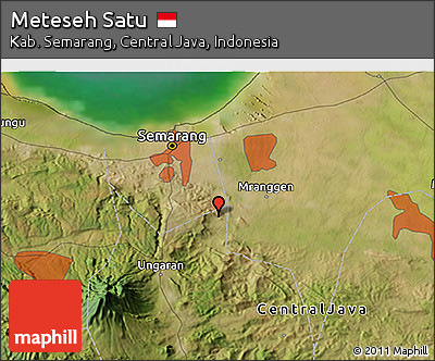 Satellite 3D Map of Meteseh Satu