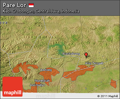 Satellite 3D Map of Pare Lor