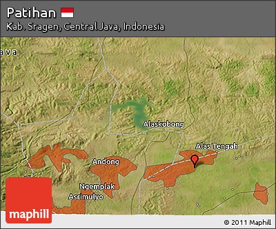 Satellite 3D Map of Patihan