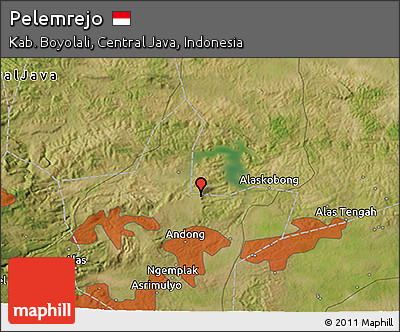Satellite 3D Map of Pelemrejo
