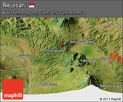 Satellite 3D Map of Rejosari