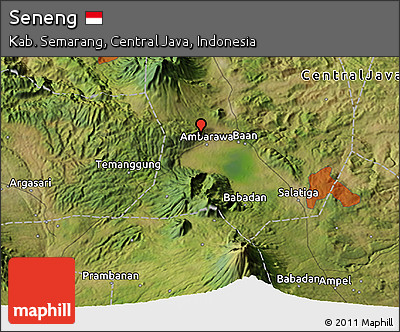 Satellite 3D Map of Seneng