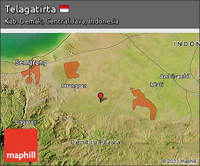 Satellite 3D Map of Telagatirta