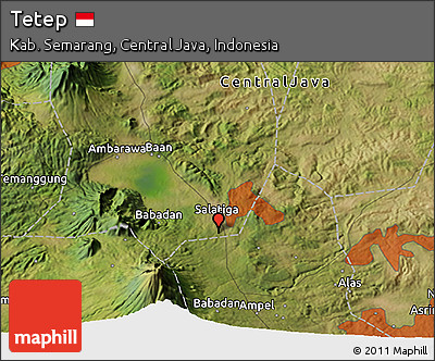 Satellite 3D Map of Tetep