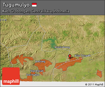 Satellite 3D Map of Tugumulyo