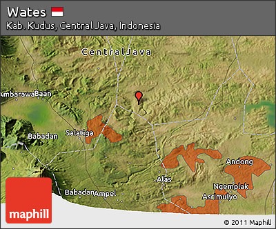 Satellite 3D Map of Wates