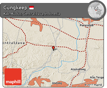 Shaded Relief 3D Map of Cungkeep