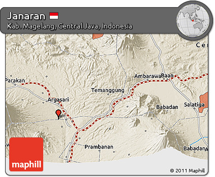 Shaded Relief 3D Map of Janaran