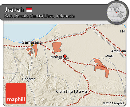 Shaded Relief 3D Map of Jrakah
