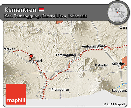 Shaded Relief 3D Map of Kemantren