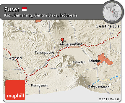 Shaded Relief 3D Map of Puser