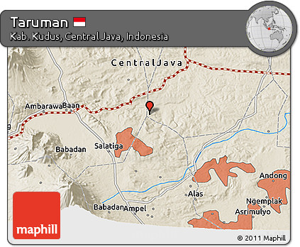 Shaded Relief 3D Map of Taruman