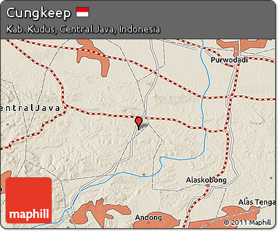 Shaded Relief 3D Map of Cungkeep