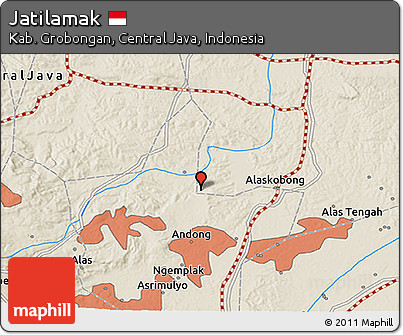 Shaded Relief 3D Map of Jatilamak