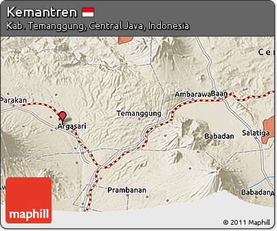 Shaded Relief 3D Map of Kemantren