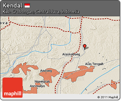 Shaded Relief 3D Map of Kendal