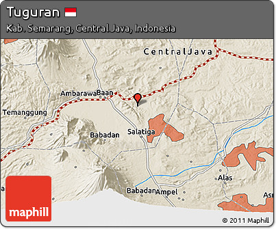Shaded Relief 3D Map of Tuguran