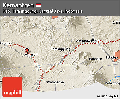 Shaded Relief 3D Map of Kemantren