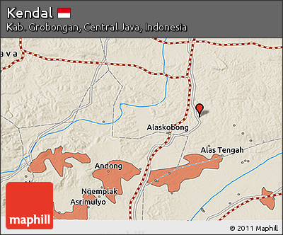 Shaded Relief 3D Map of Kendal