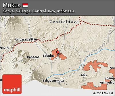 Shaded Relief 3D Map of Mukus