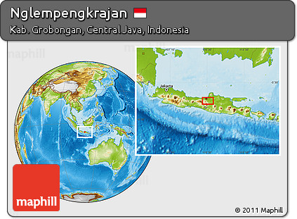 Physical Location Map of Nglempengkrajan