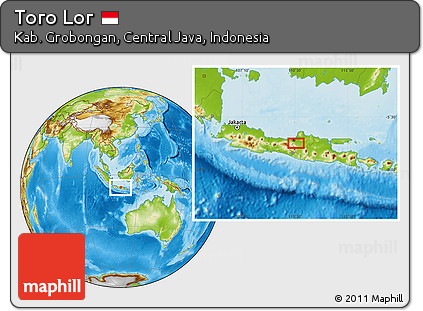 Physical Location Map of Toro Lor