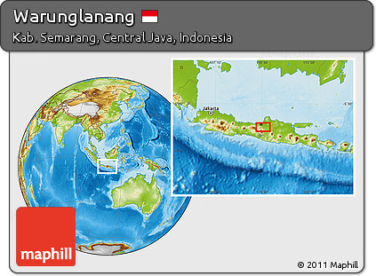 Physical Location Map of Warunglanang