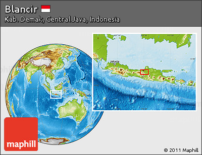Physical Location Map of Blancir