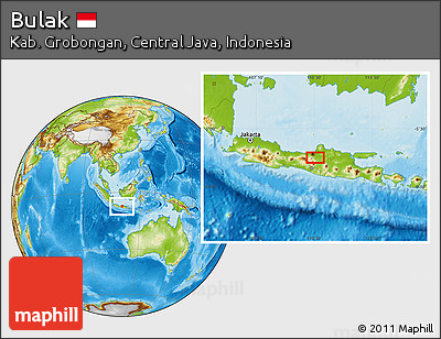 Physical Location Map of Bulak