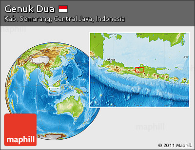 Physical Location Map of Genuk Dua