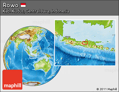 Physical Location Map of Rowo