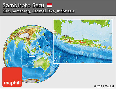 Physical Location Map of Sambiroto Satu