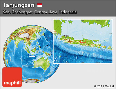 Physical Location Map of Tanjungsari