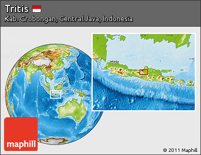 Physical Location Map of Tritis