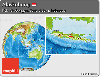 Physical Location Map of Alaskobong