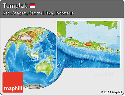Physical Location Map of Templak