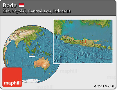 Satellite Location Map of Bode