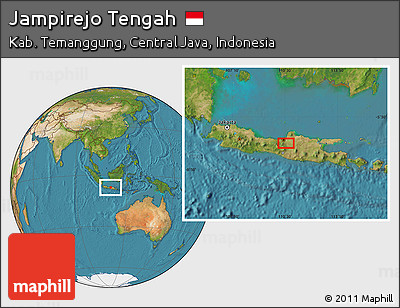Satellite Location Map of Jampirejo Tengah