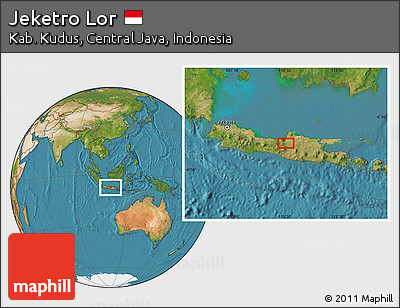 Satellite Location Map of Jeketro Lor