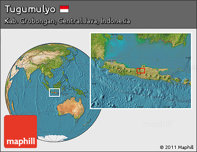 Satellite Location Map of Tugumulyo