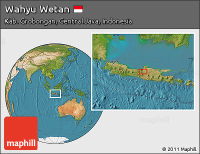 Satellite Location Map of Wahyu Wetan