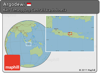 Savanna Style Location Map of Argodewi
