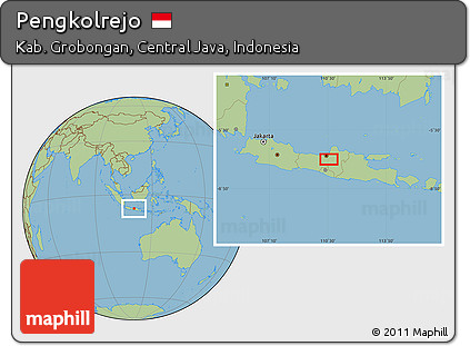 Savanna Style Location Map of Pengkolrejo