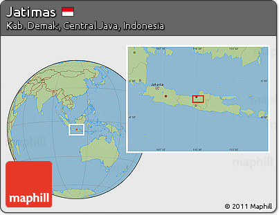 Savanna Style Location Map of Jatimas