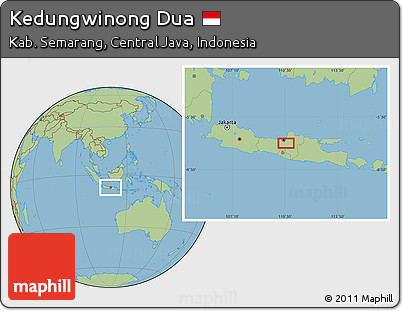 Savanna Style Location Map of Kedungwinong Dua