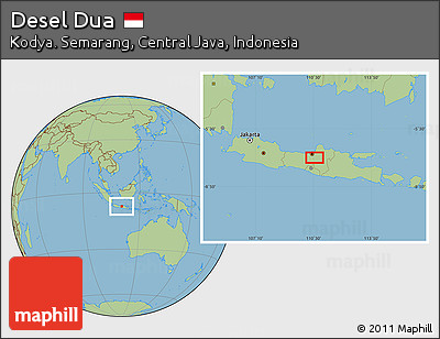 Savanna Style Location Map of Desel Dua