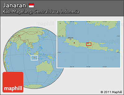 Savanna Style Location Map of Janaran
